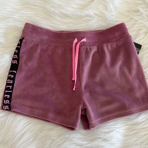 Girls Velour Shorts
